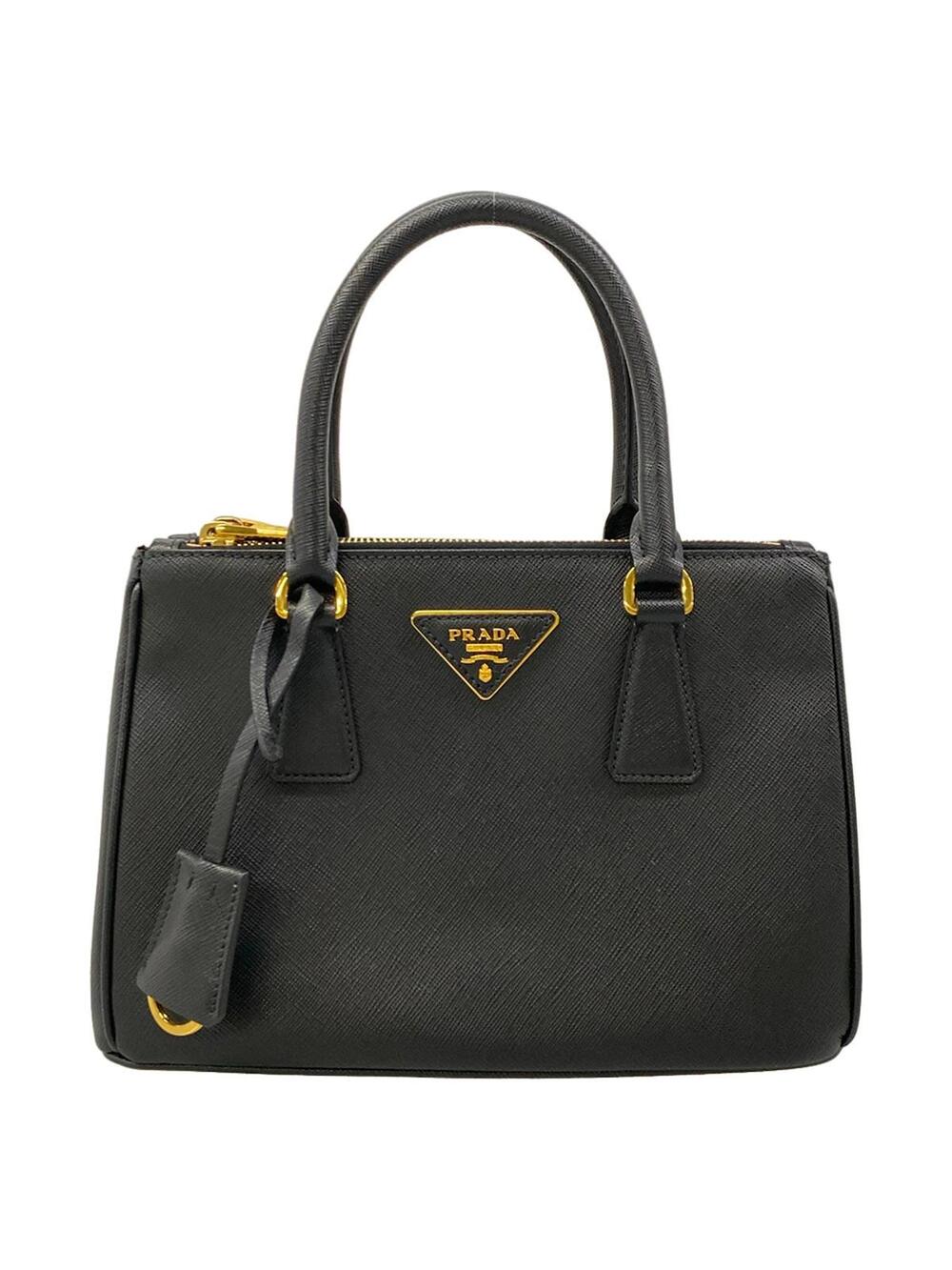 Prada Galleria Mini Bag Black Saffiano #376951P24B